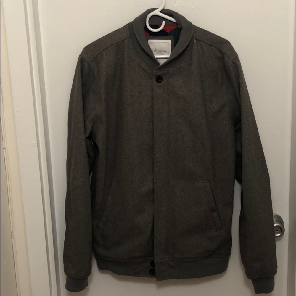 Saturdays NYC Wool Bomber Jacket